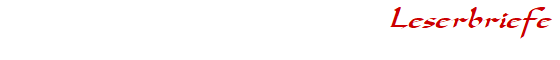 Leserbriefe